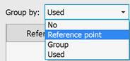 CAD software “Groups” Tab 1