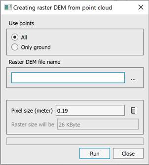 CAD software Creating a DEM Based on Point Clouds 7