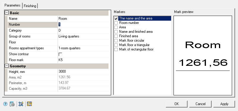 CAD drafting Parameters 0