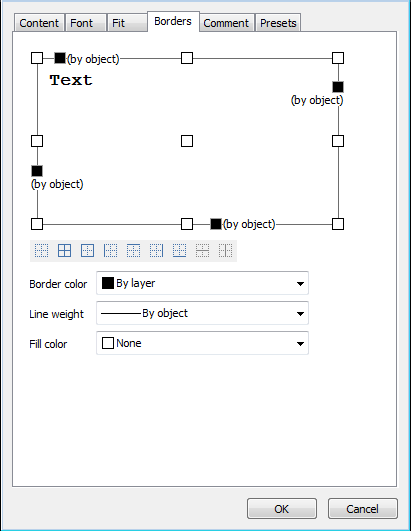 CAD software Cell Properties 13