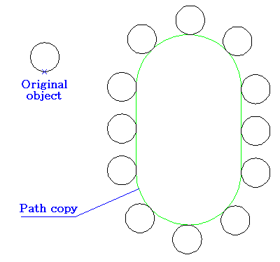CAD software Arrays along an arbitrary path(Trajectory) 4