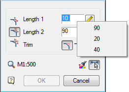 CAD drawing Chamfer 23