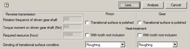 CAD drafting Cylindrical Gearing Strength Analysis 3