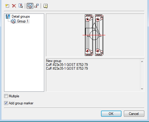CAD drawing Inserting Groups 8