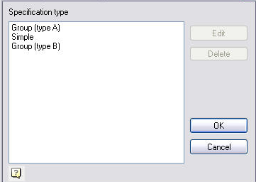 CAD software Setting Specifications 1