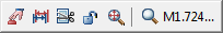 CAD drafting Viewport context toolbar 0