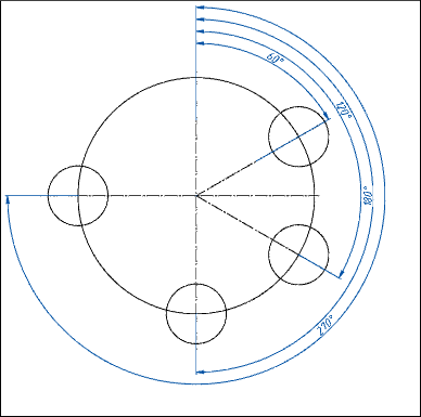 CAD drafting Baseline dimension 15