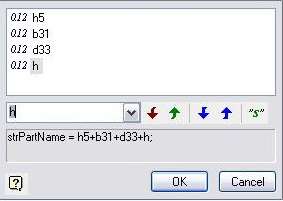 CAD drafting Master of string of specification 0