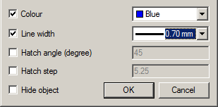 CAD software Dialog "Overrides" 7