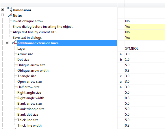 CAD drafting SETTINGS 69