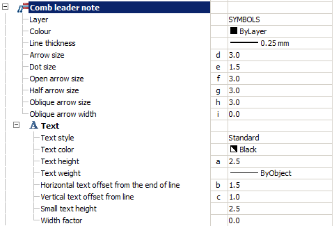 CAD software SETTINGS 73