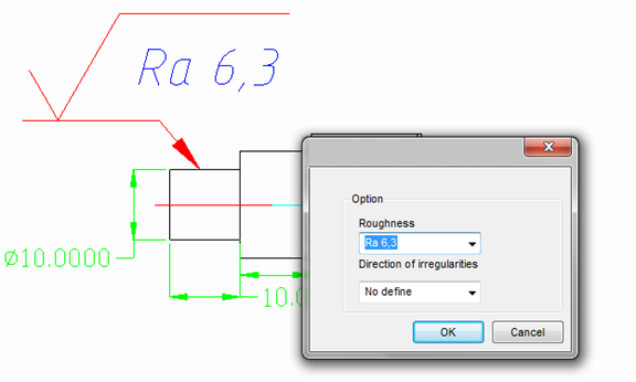 CAD drawing WORKING WITH STANDARD ELEMENTS 200
