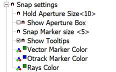 CAD drawing Display of Snap Elements 5
