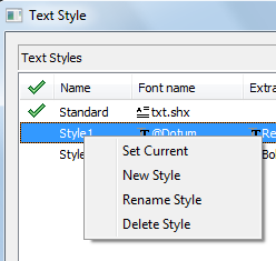 CAD drafting Text Styles 21