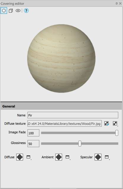 CAD drawing Coverings Editor 2