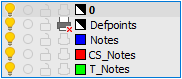 CAD drawing Settings of Layers Profiles 14