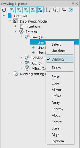 CAD software Drawing Explorer Toolbar 34