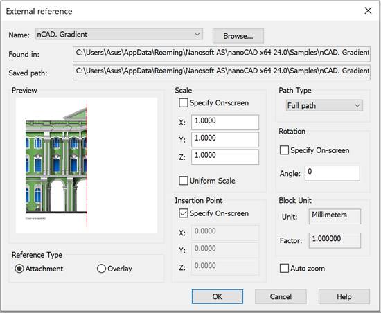 CAD drafting Insert External Reference 9