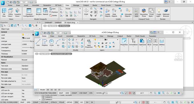 CAD drafting Floating Document Window 3