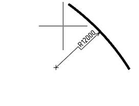 CAD drawing Big Radius 14