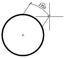 CAD drawing Arc Length 14