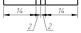 CAD drawing Group Dimension 14