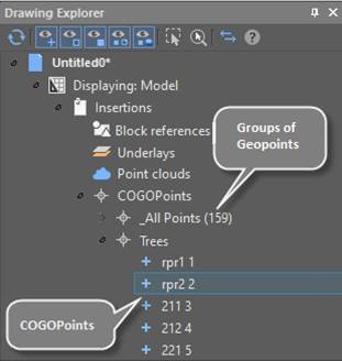 CAD software Creating Geopoints 4