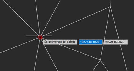 CAD software Deleting a Vertex 7