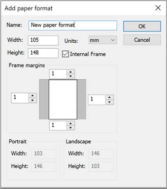 CAD software Paper Formats 1