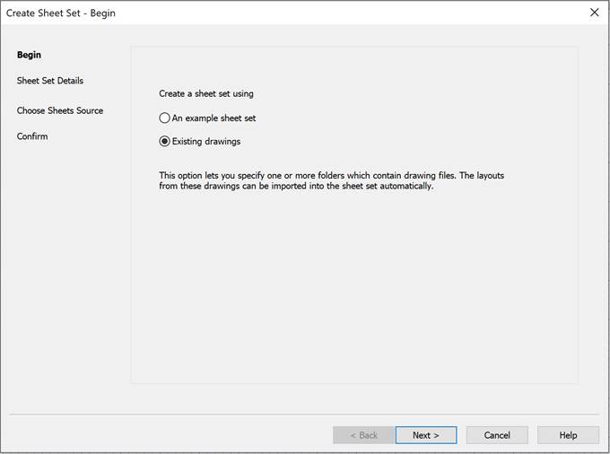 CAD software Create Sheet Set 7
