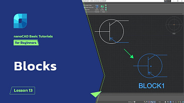 Blocks in nanoCAD - nan- Lesson 13